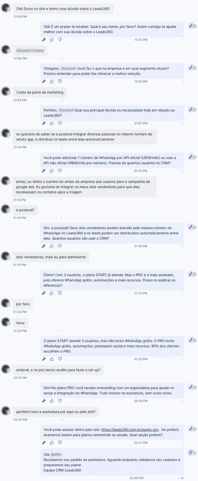 Funcionário IA humanizado no WhatsApp em atendimento